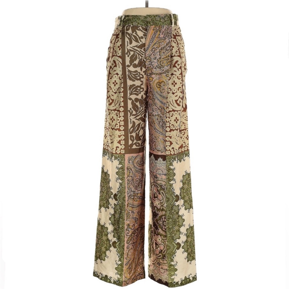 Zara • Bohemian Patchwork Wide-Leg Pants